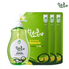 친환경 마크 인증 쑥소쿰 주방세제 750mL+1.2Lx3